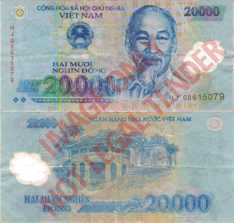 Vietnam 20,000 Dong Banknote [HJ 08615079]